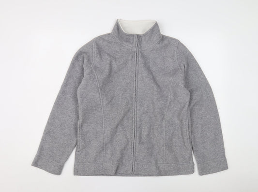 Isle Women's Grey Mid-Length Basic Jacket M