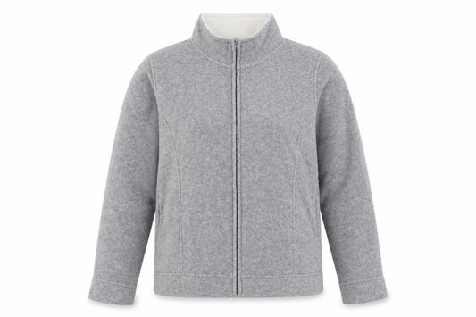 Isle Women's Grey Mid-Length Basic Jacket M