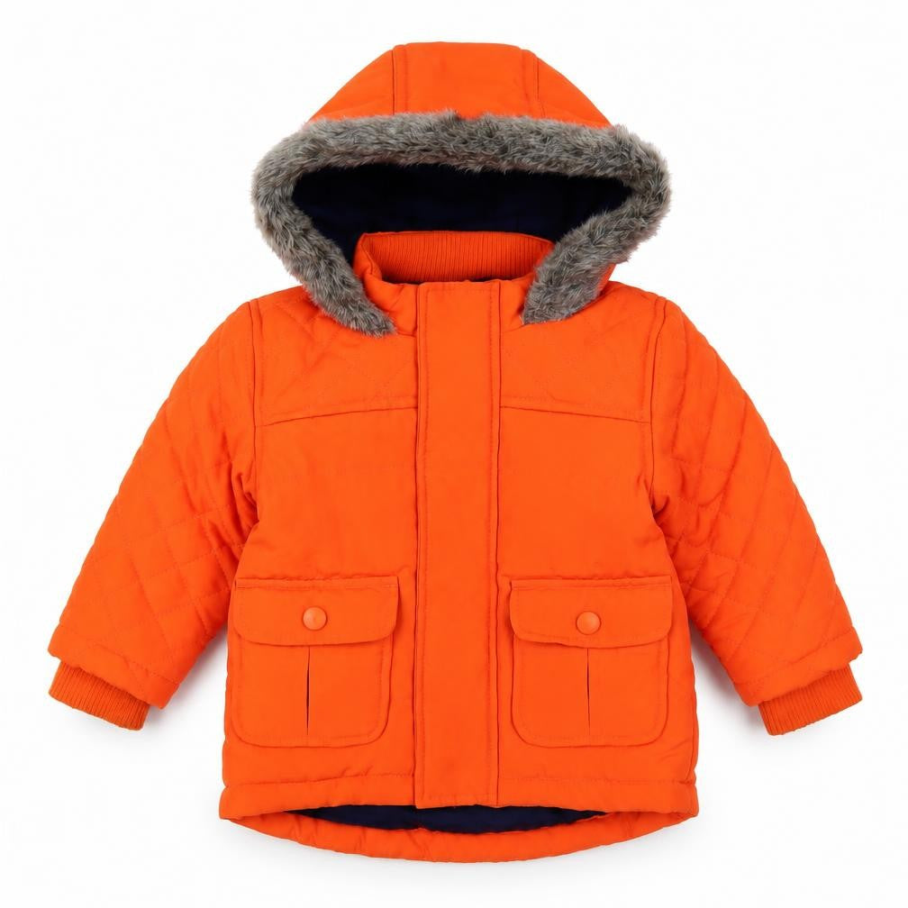 Marks & Spencer Orange Puffer Jacket Unisex 9-12M