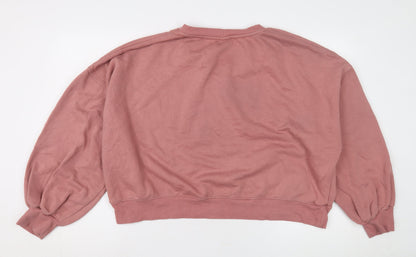 Preloved Disney Women's Pink Sweatshirt 2XL with Minnie Mouse - Back