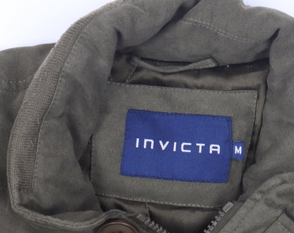 Invicta Men's Green Basic Jacket M Stand-Up Collar