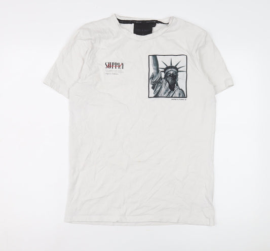 Supply & Demand Men’s White Liberty Graphic Tee M