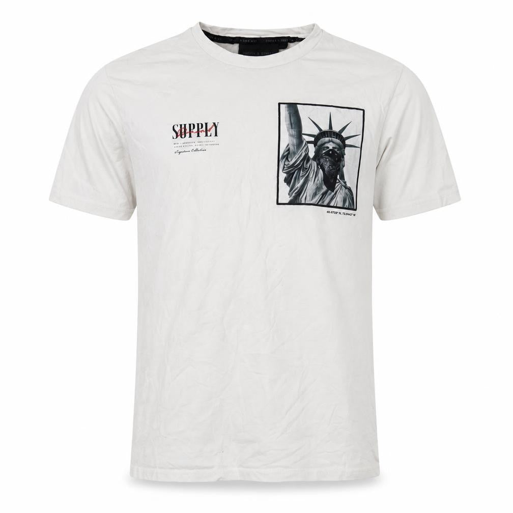 Supply & Demand Men’s White Liberty Graphic Tee M