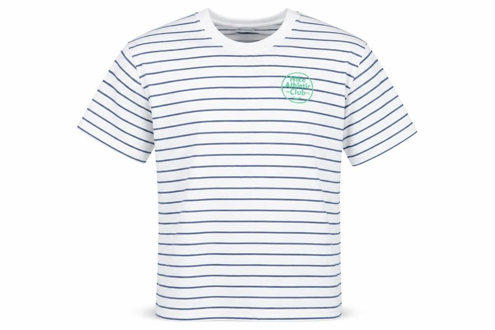 Nike Men's Striped T-Shirt Large White