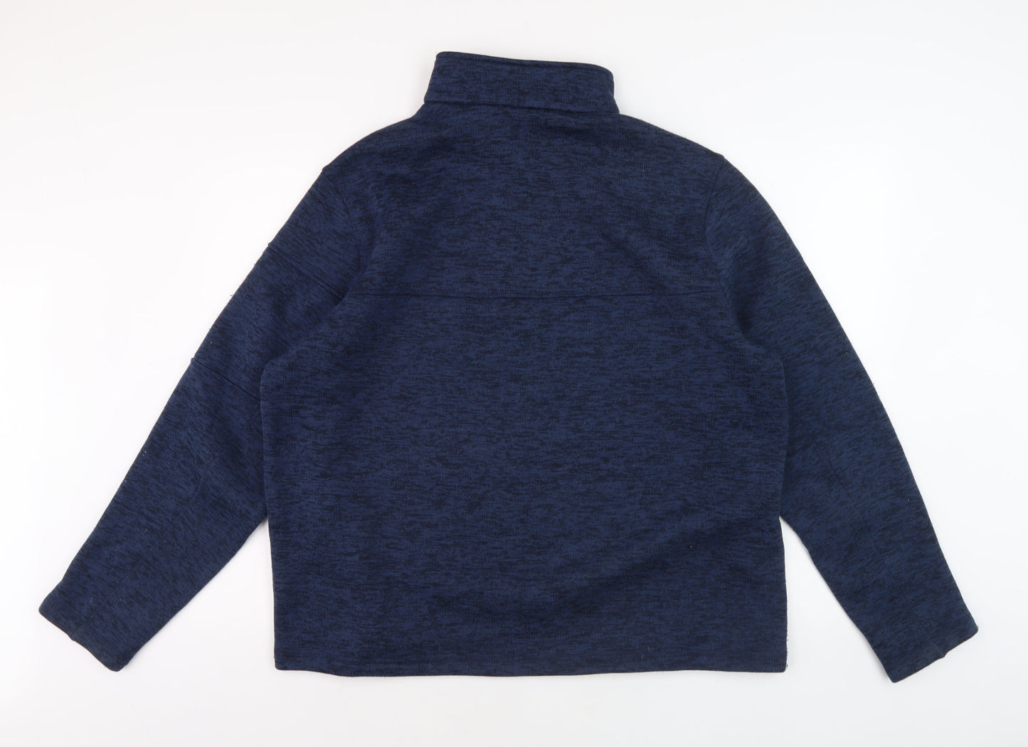 Lands' End Men's Blue XL 1/2 Zip Fleece Sweatshirt