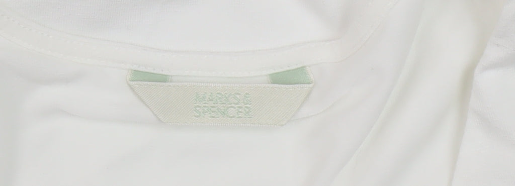 Marks and Spencer Women's White Tank Top Size 12