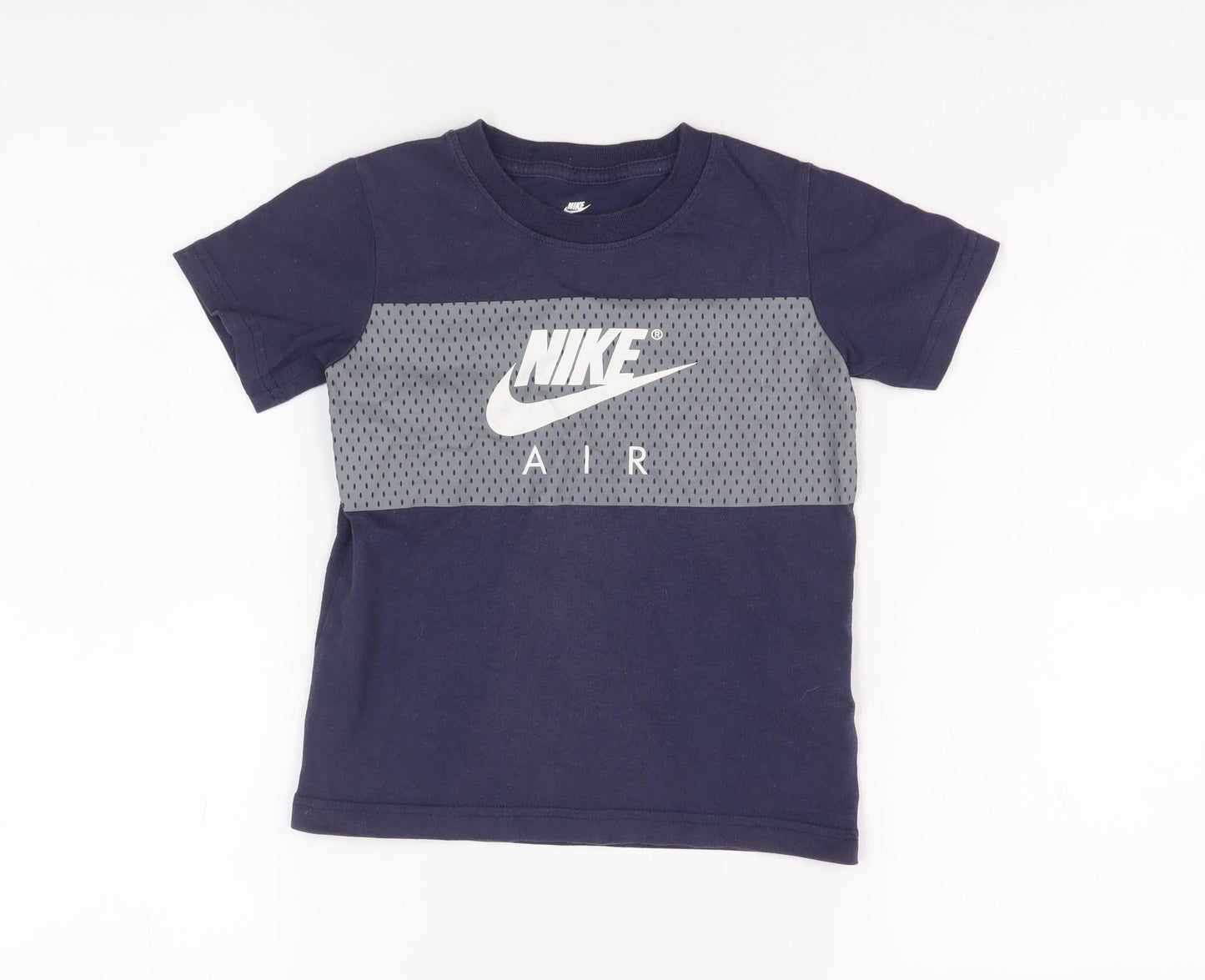 Nike Boys Blue Athletic T-Shirt, 4-5 Years, Graphic Print Casual
