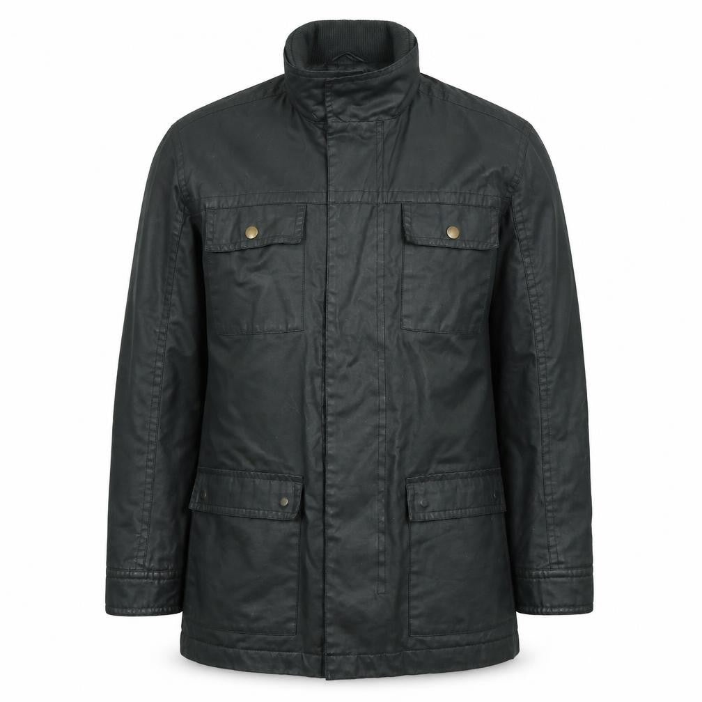 Greenwoods Men's Green Military Jacket Size L
