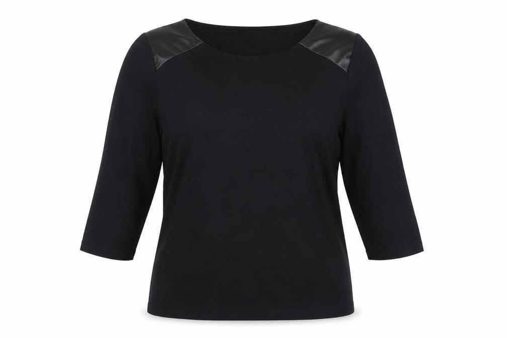 Marks & Spencer Black 3/4 Sleeve Blouse Size 18