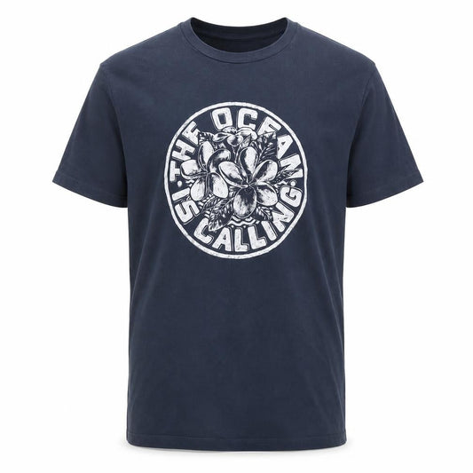 Jack & Jones Men's Blue Graphic Print T-Shirt, Size S