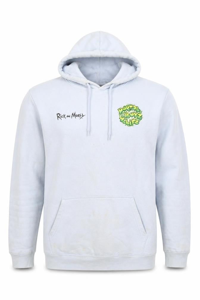 H&M Men's Blue 'Rick and Morty' Graphic Hoodie M