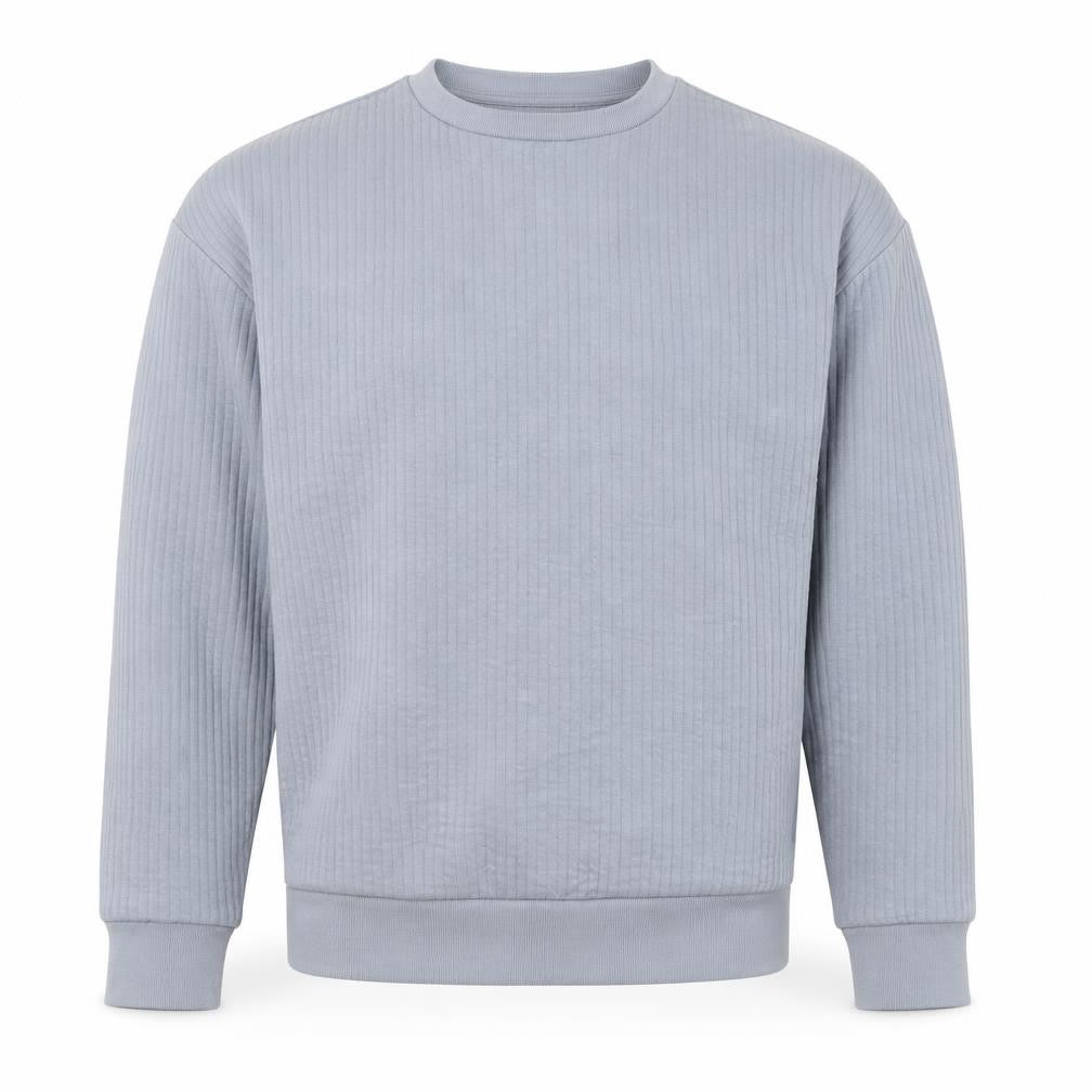 Zara Men's Blue Crew Neck Sweatshirt S