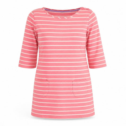 Boden Women's Pink Striped Tunic, Size 12