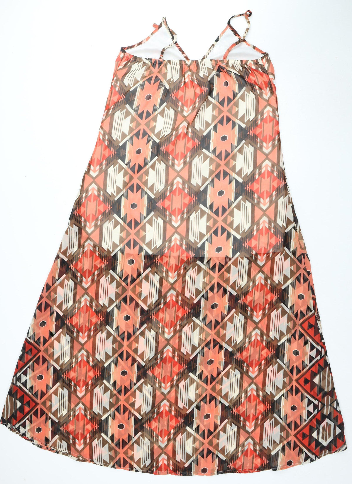 Boohoo Women's Multicoloured Geometric Dress Size 12