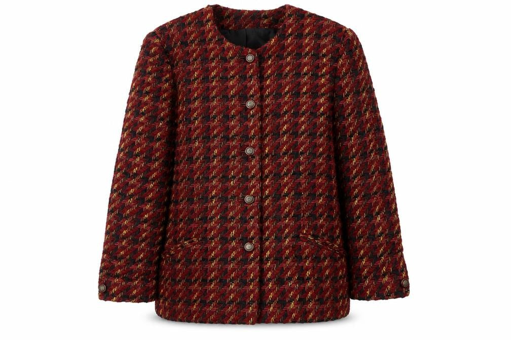Alexon Women's Multicoloured Tweed Mid-Length Jacket