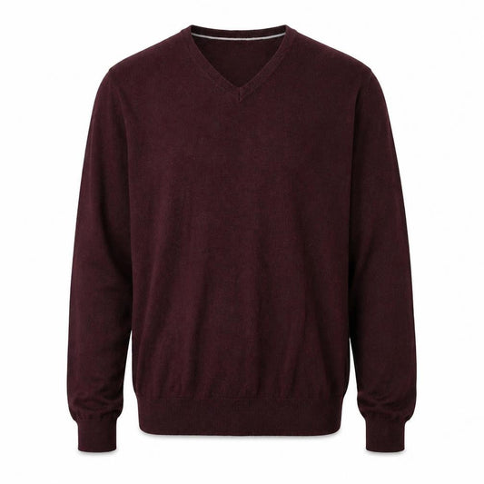 Jasper Conran Men's Red V-Neck Jumper S