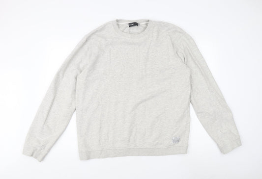 Jack & Jones Men's Grey 2XL Lightweight Sweatshirt