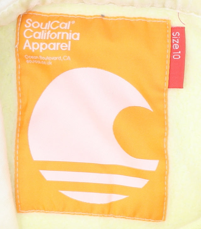 SoulCal Women's Yellow Pullover Hoodie, Size 10