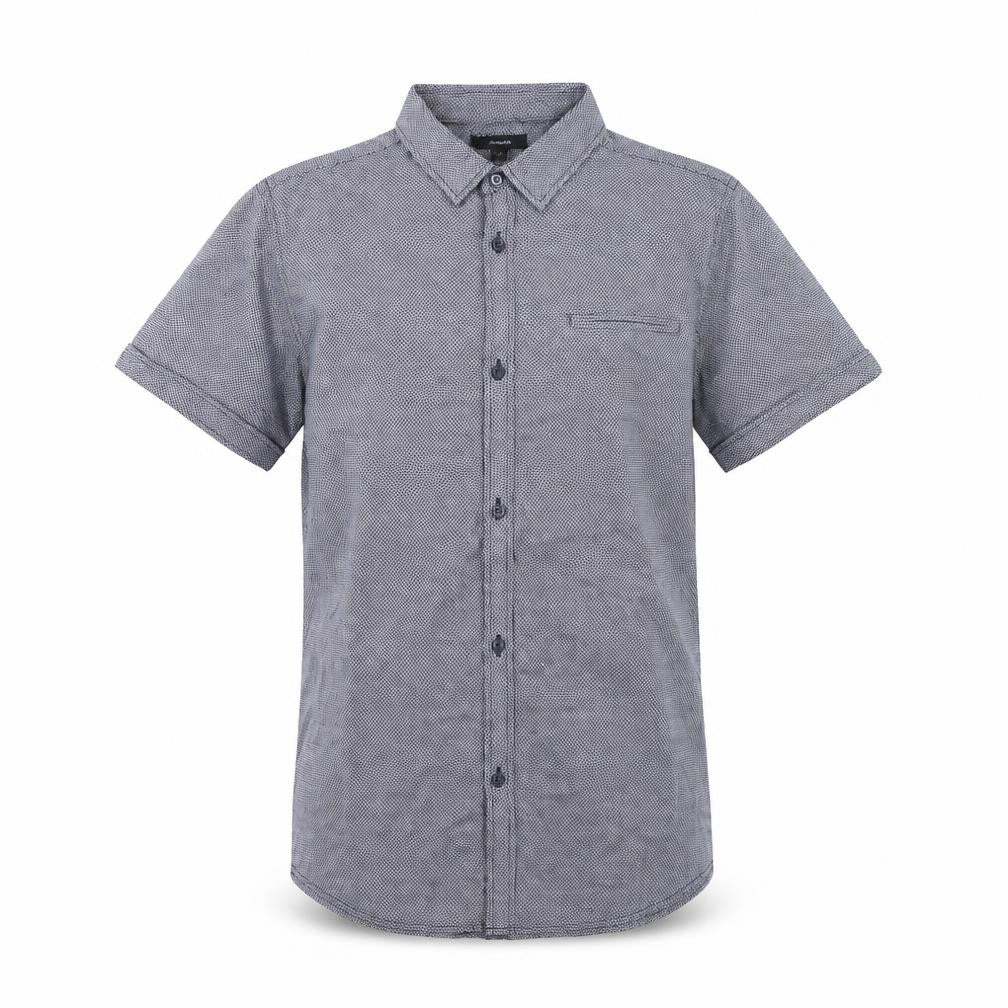 Autograph Boys' Grey Check Button-Up Shirt 13-14 Years
