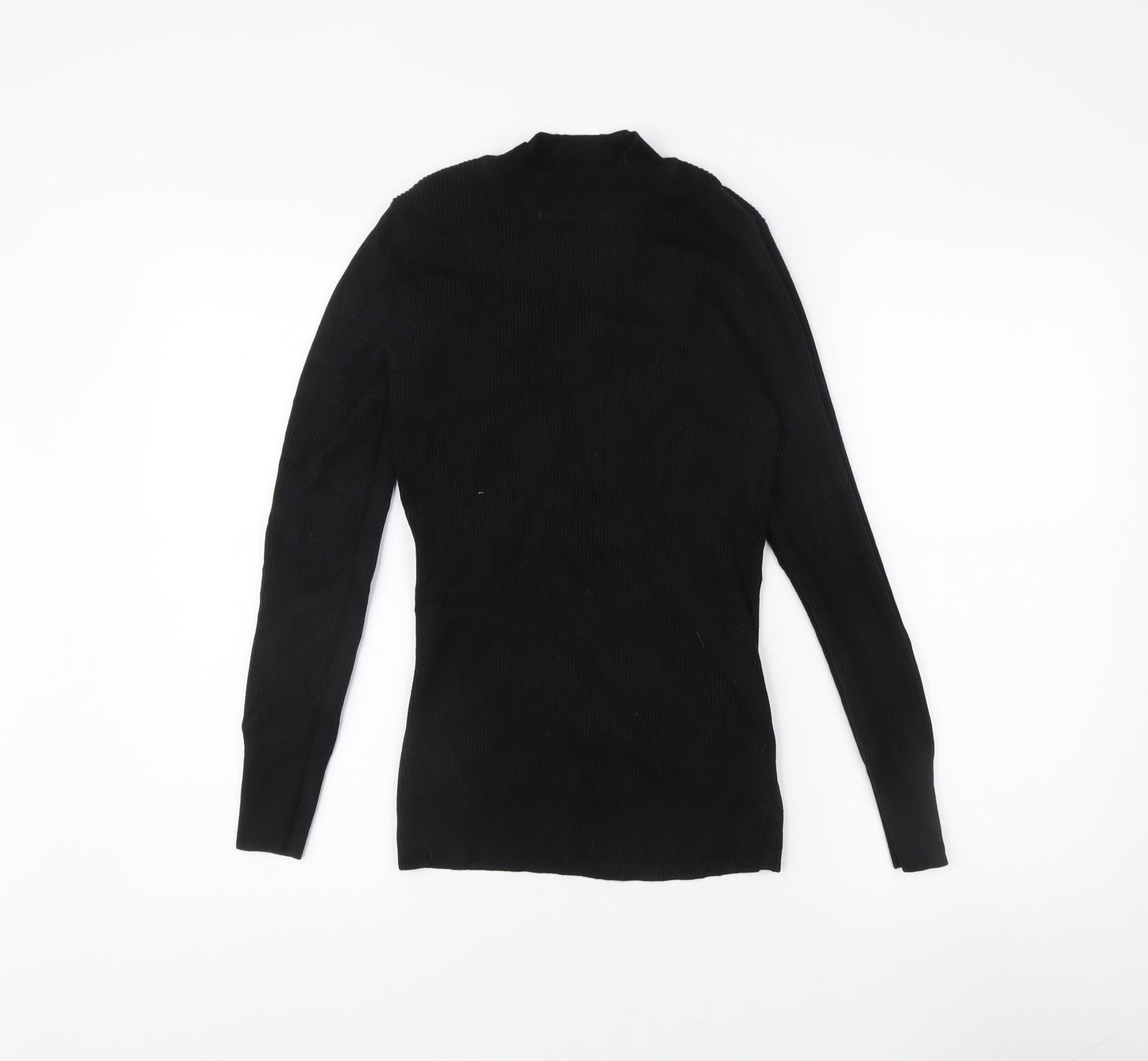 V by Very Women's Black Mock Neck Jumper Size 14