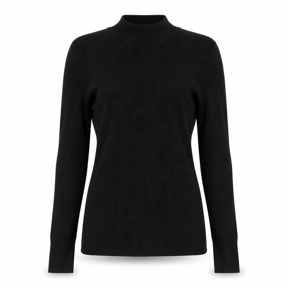V by Very Women's Black Mock Neck Jumper Size 14