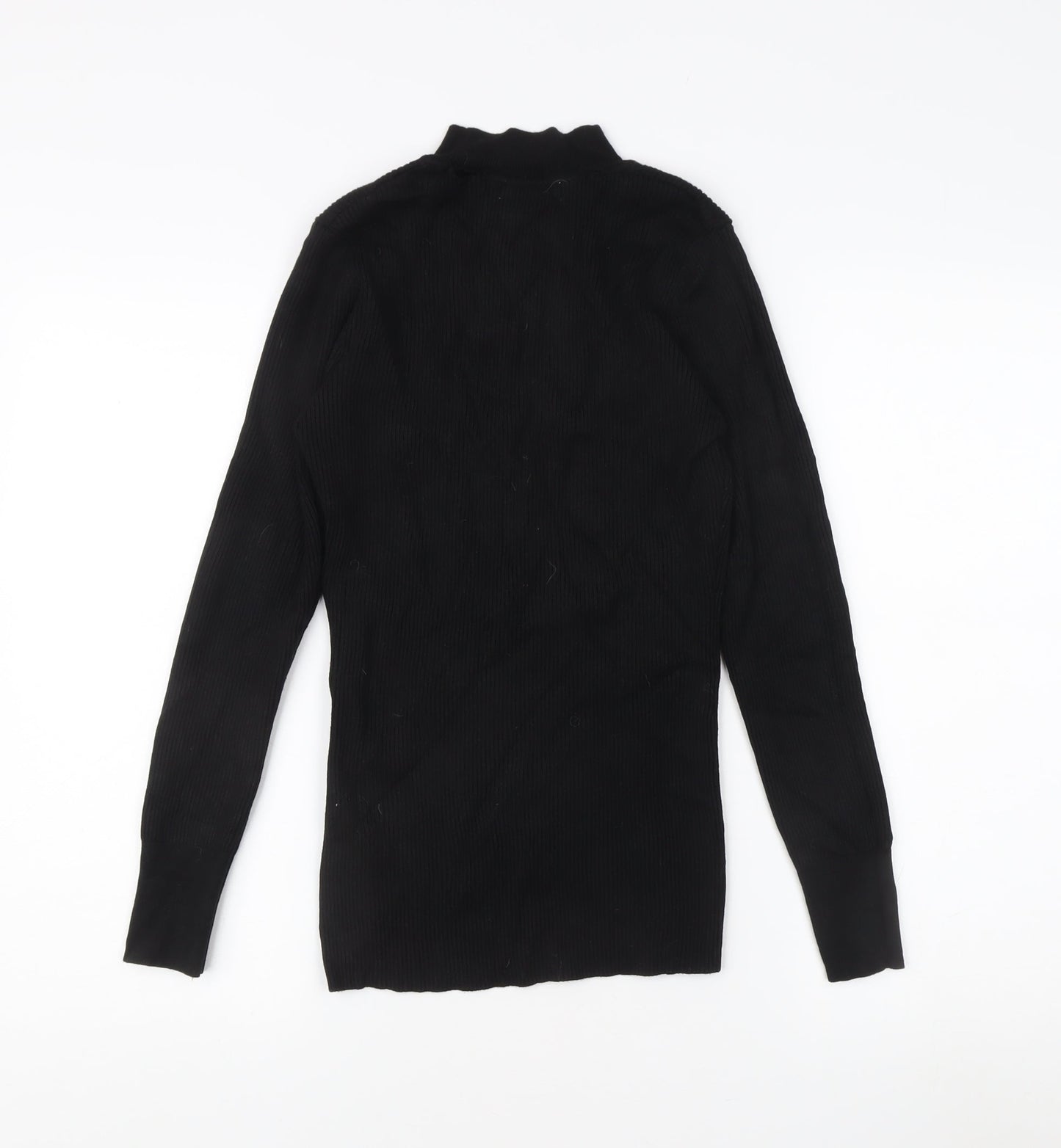 V by Very Women's Black Mock Neck Jumper Size 14