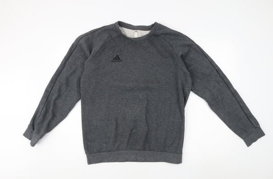 adidas Men's Grey Pullover Sweatshirt M