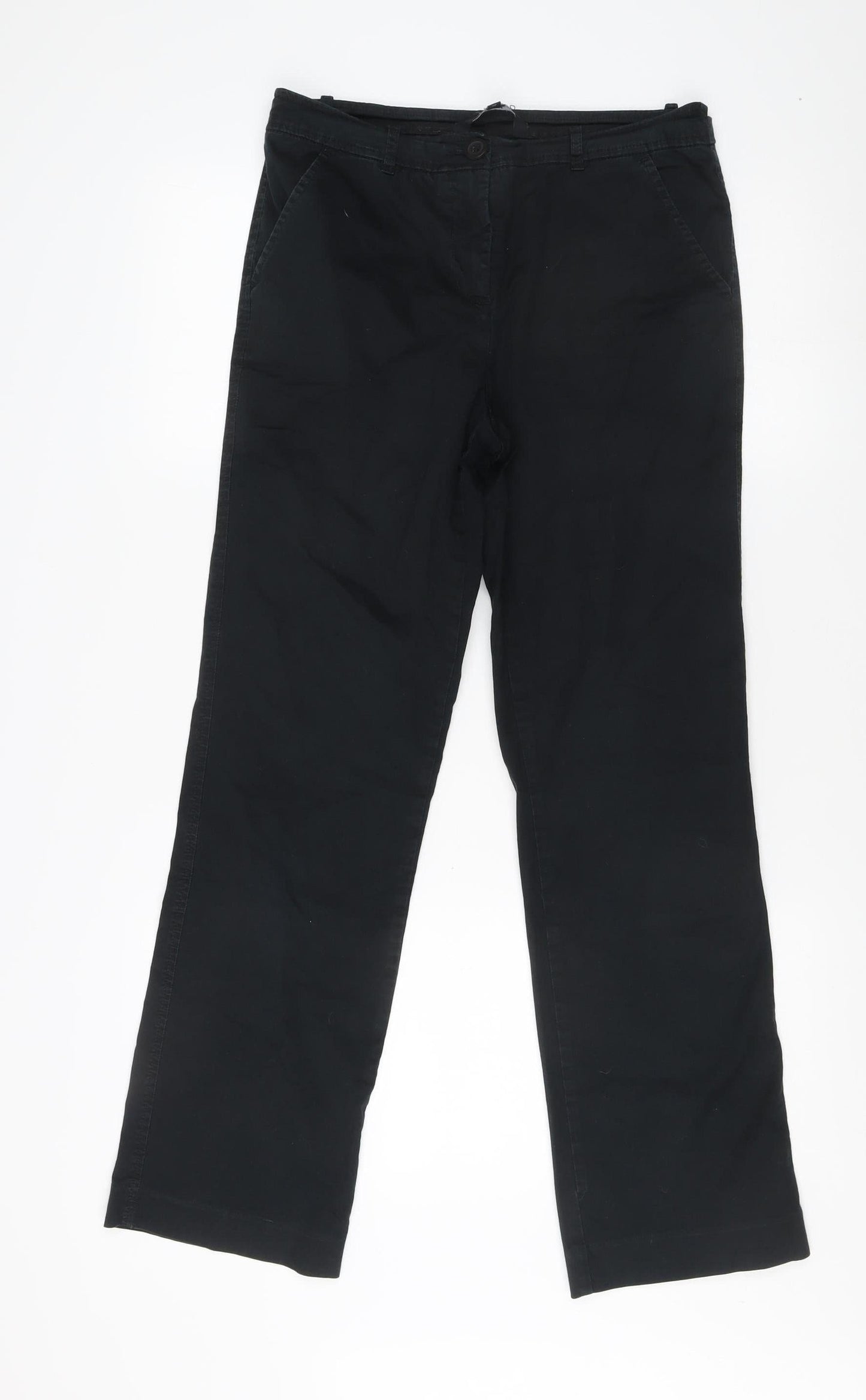 Debenhams Women's Black Straight Trousers Size 10