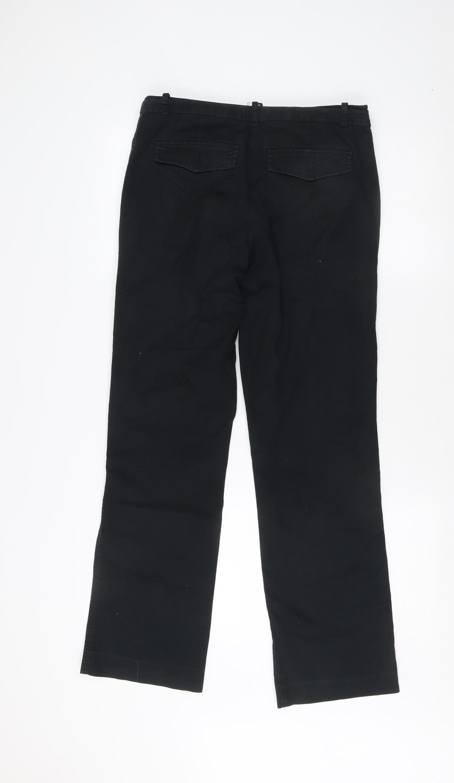 Debenhams Women's Black Straight Trousers Size 10