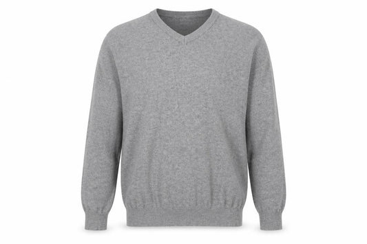 Pierre Cardin Grey V-Neck Pullover Mens Jumper XL