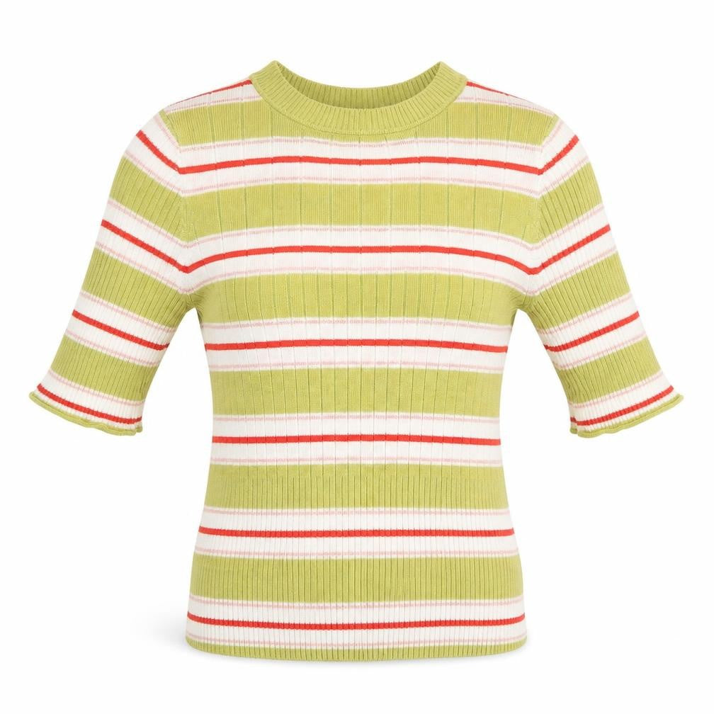 Next Women's Striped Jersey Top, Size 8 - Multicoloured