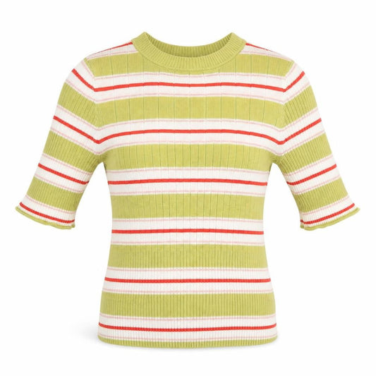 Next Women's Striped Jersey Top, Size 8 - Multicoloured