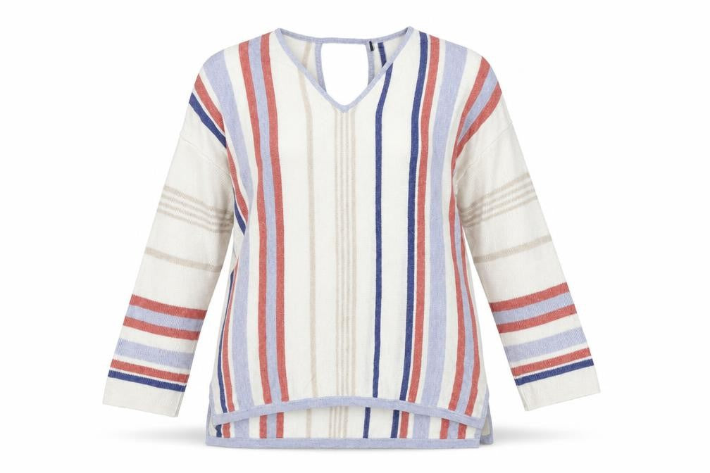 Marks & Spencer Women's Multicoloured Striped Jumper Size 10