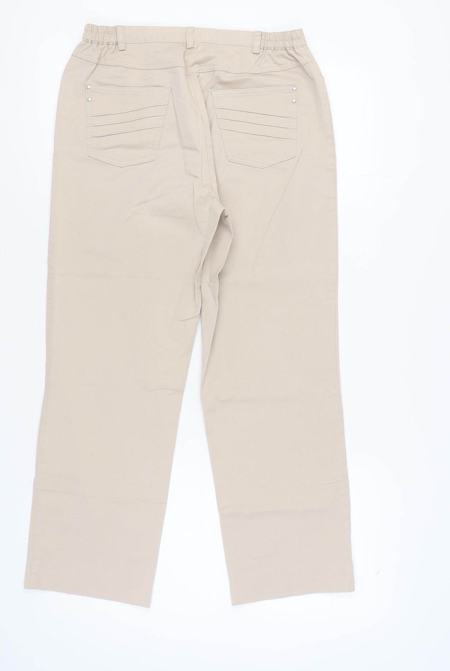 COSMA Women's Beige Trousers Size 14
