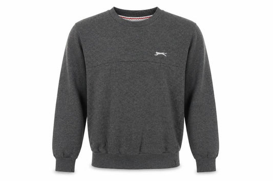Slazenger Men's Grey Crew Neck Pullover Sweatshirt S