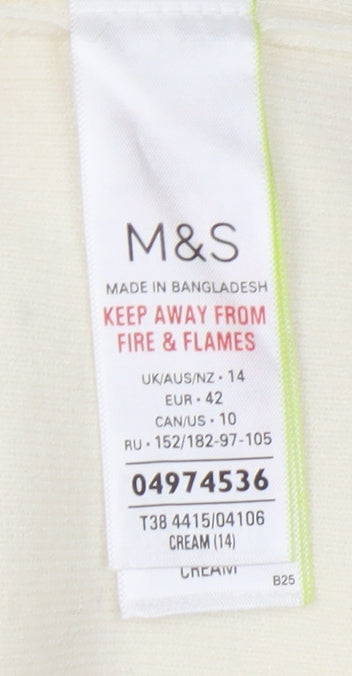 Marks and Spencer Women’s Ivory Jumper Square Neck