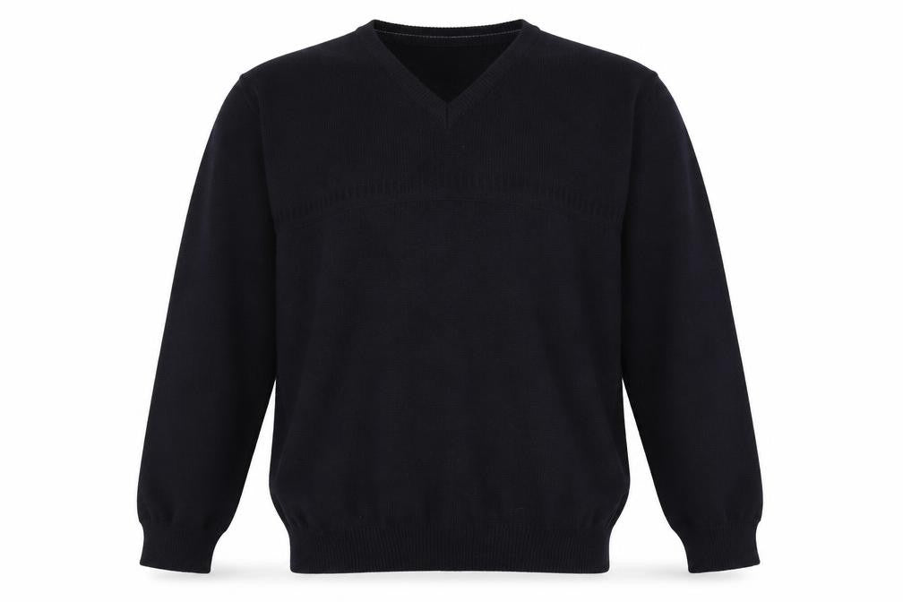 Marks & Spencer Men's Navy V-Neck Pullover Jumper L