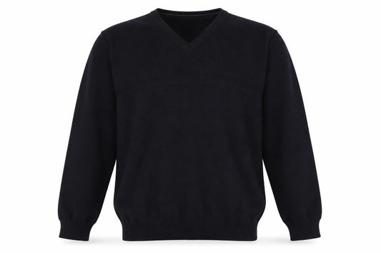Marks & Spencer Men's Navy V-Neck Pullover Jumper L