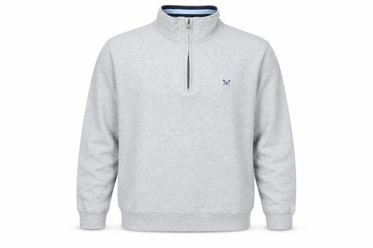 Crew Clothing Grey 1/4 Zip Sweatshirt XL