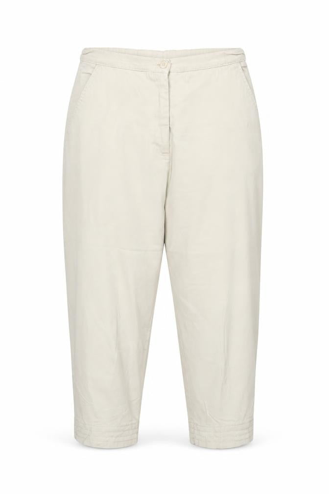 Bonmarché Women Beige Trousers Size 12 Cotton Casual
