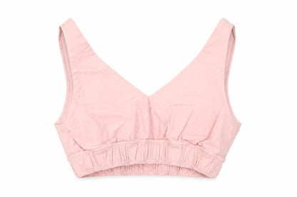 Boohoo Women's Pink V-Neck Tank Top Size 6