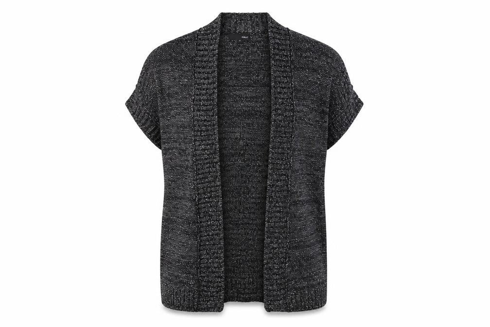 Next Women's Black Sleeveless Open Front Cardigan Size 14