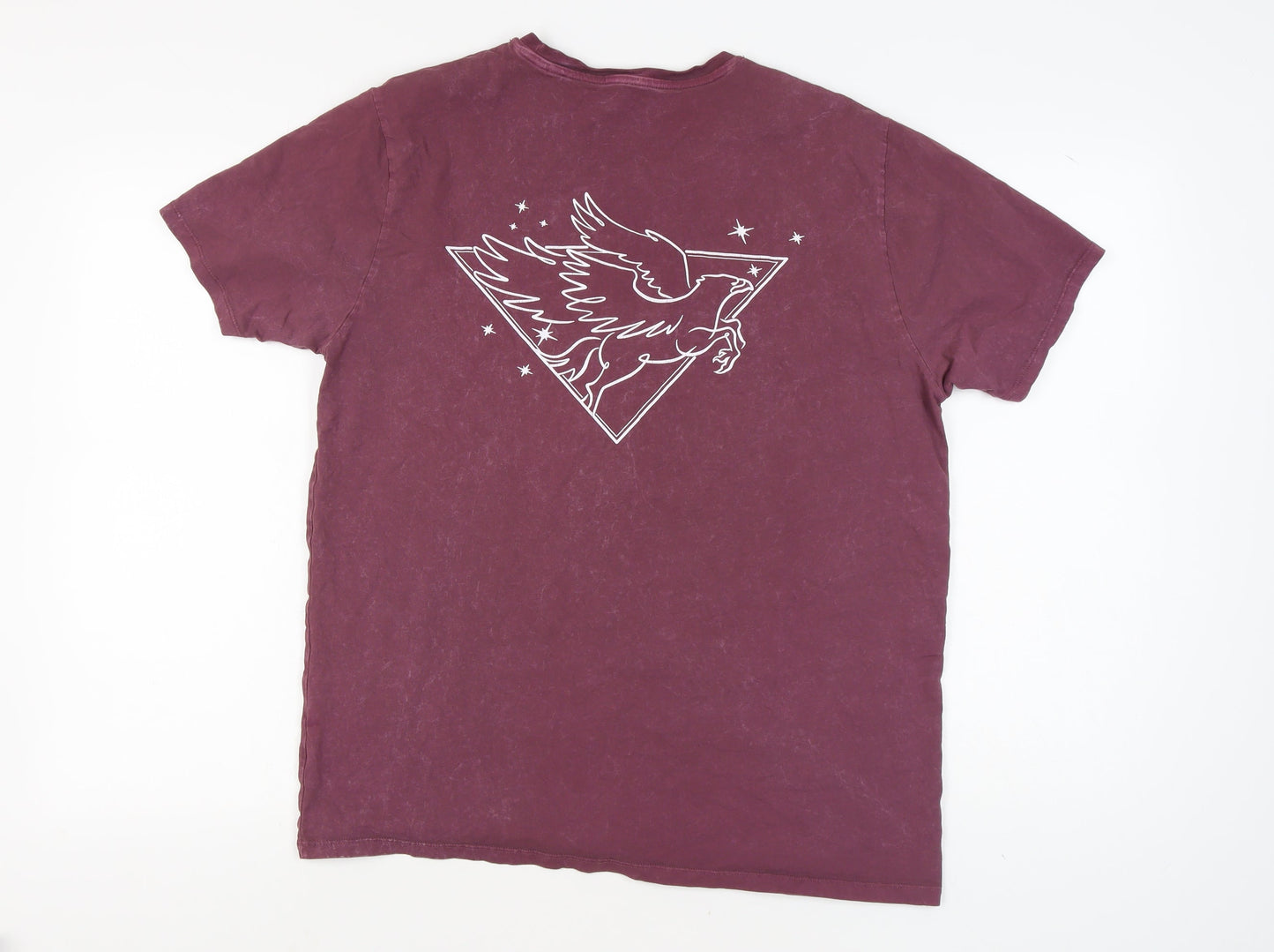 Harry Potter Purple T-Shirt L Men’s Logo Short Sleeve