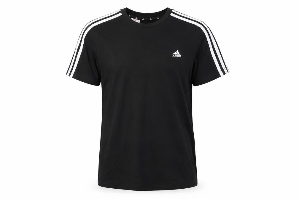 Adidas Boys Black T-Shirt, Size 13-14, Sports Style