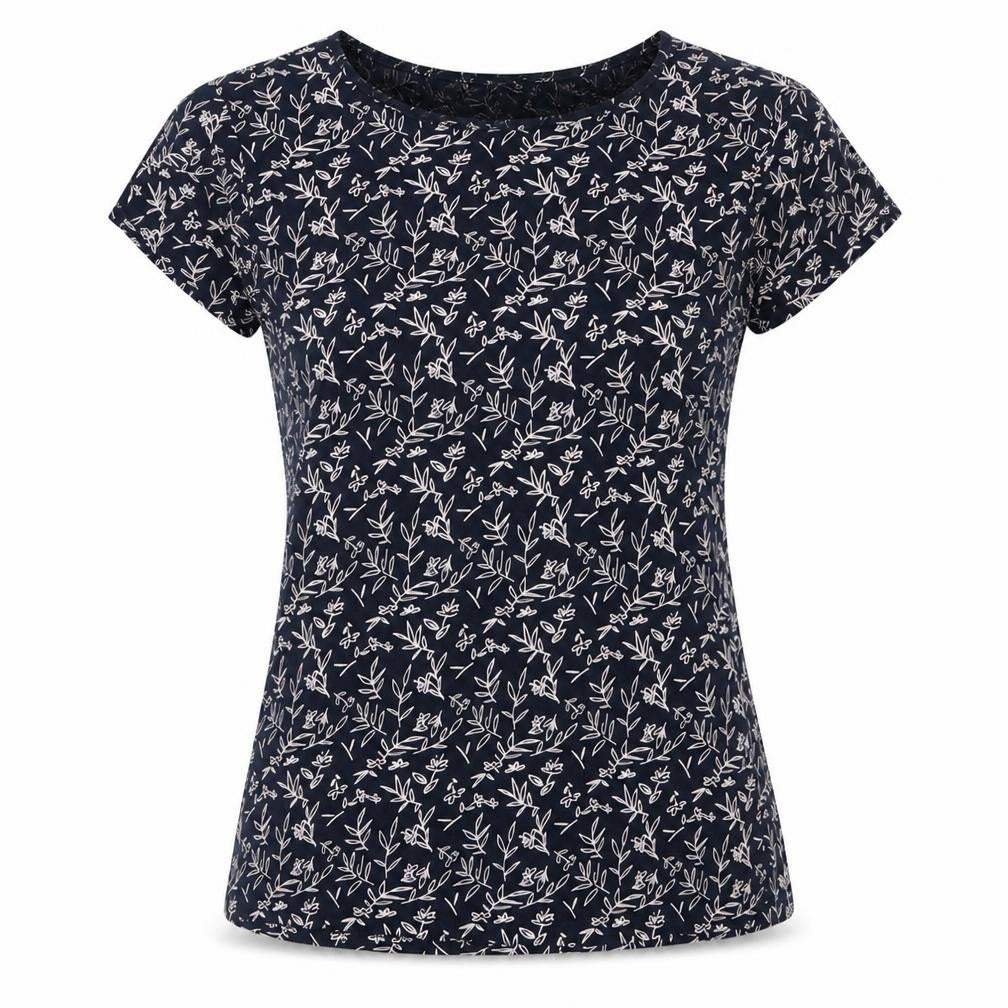 MNG Women's Black Floral T-Shirt - Size S