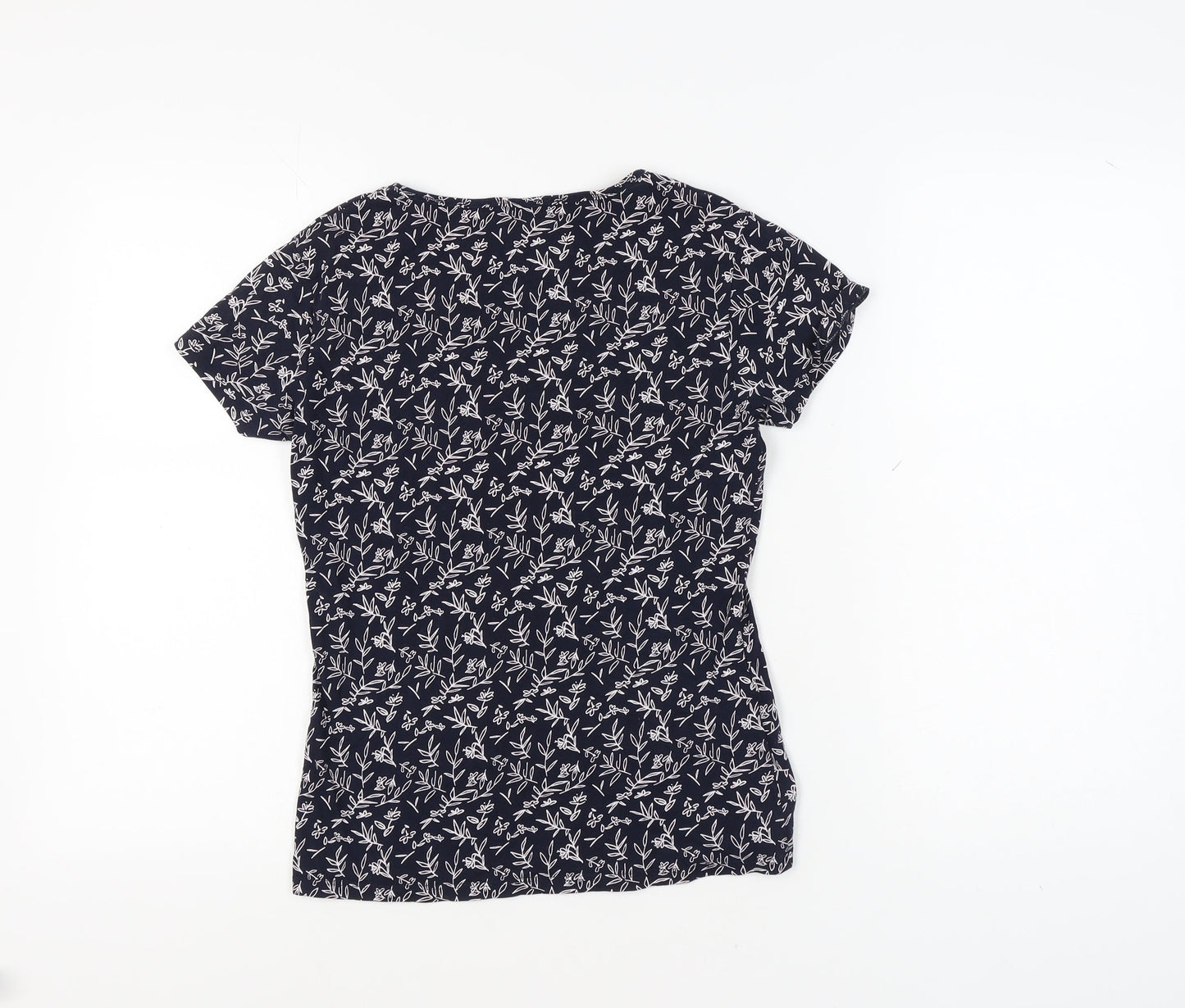 MNG Women's Black Floral T-Shirt - Size S