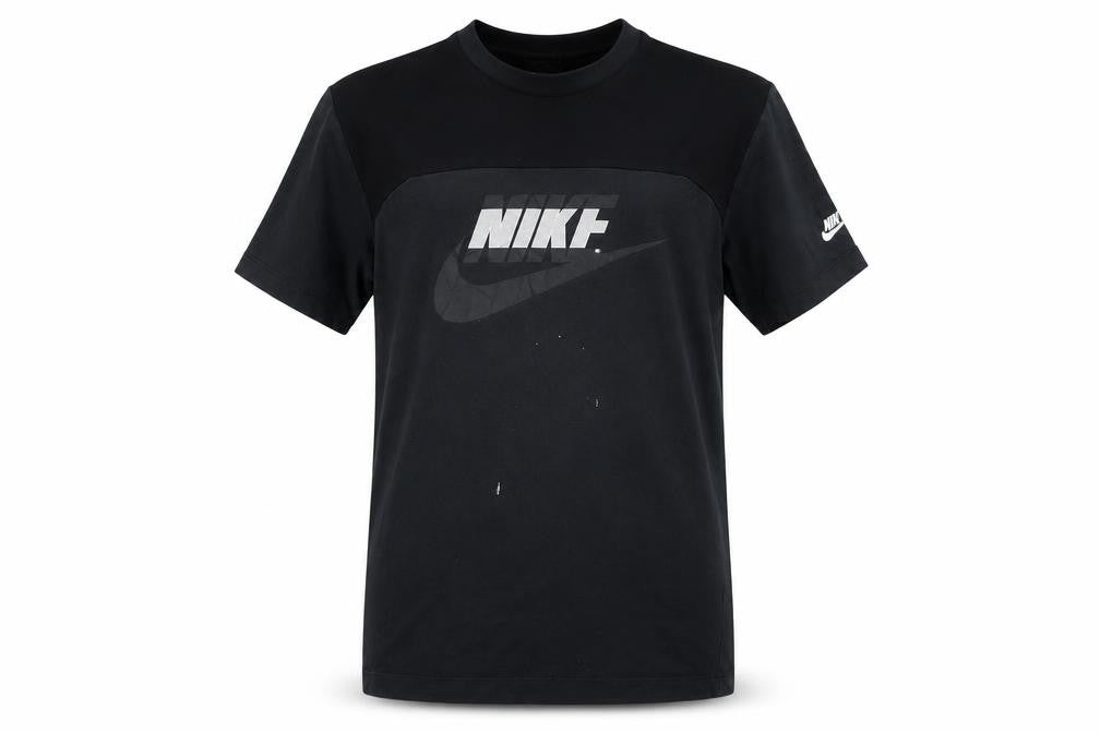 Nike Men's Black Graphic Print T-Shirt - Large