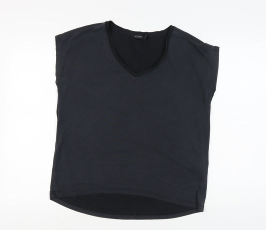 Soaked in Luxury Women's Black V-Neck Jersey Top M