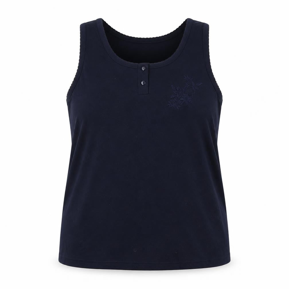 NUGGETS Women's Blue XL Embroidered Tank Top