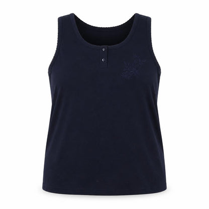 NUGGETS Women's Blue XL Embroidered Tank Top